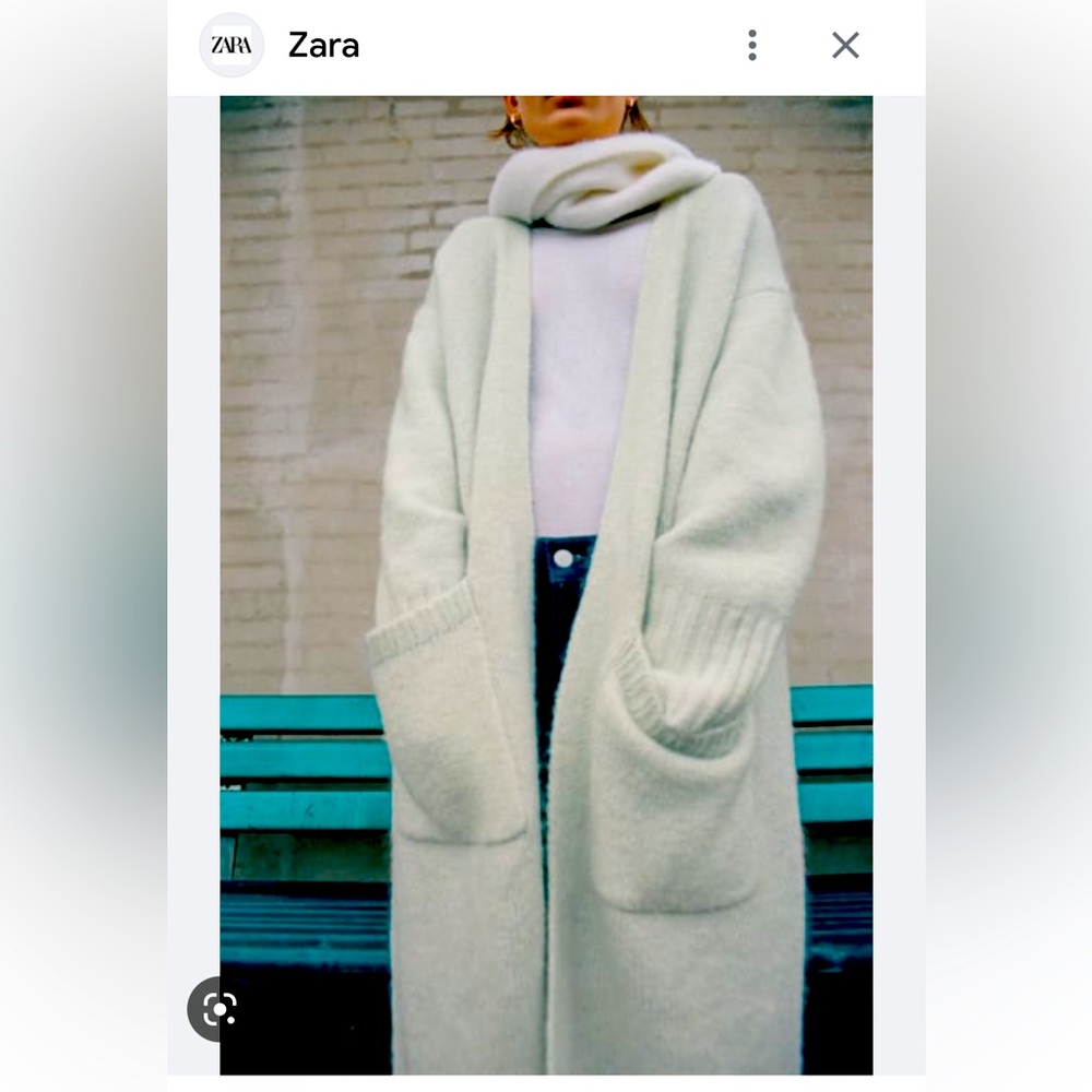 ZARA Long Pocket Cardigan NEW!
